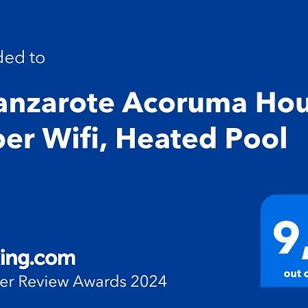 Eslanzarote Acoruma House, Super Wifi, Heated Pool Guime Ngoại thất bức ảnh